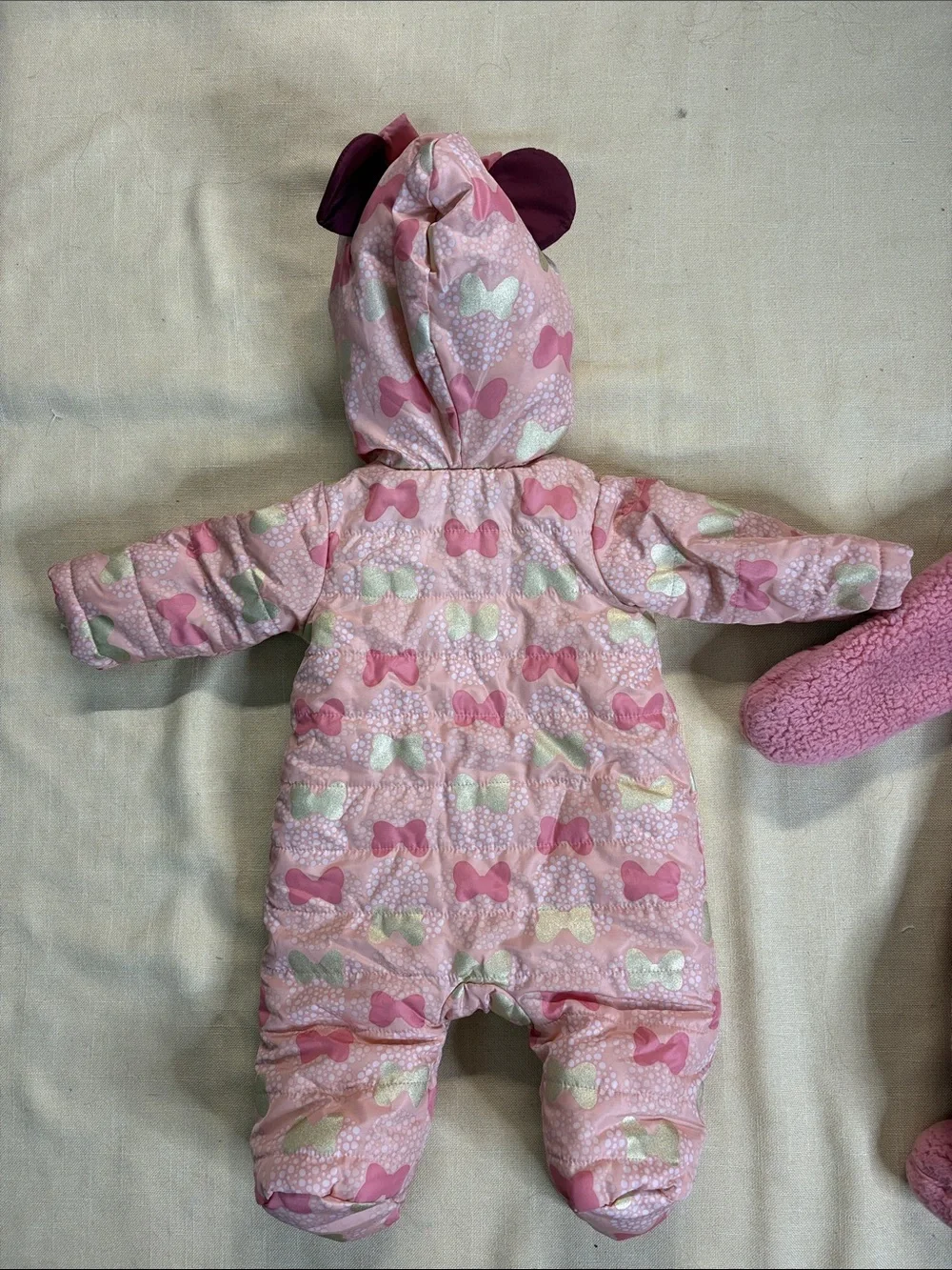 Lot of 2- Fleece-Lined Footed One-Piece
